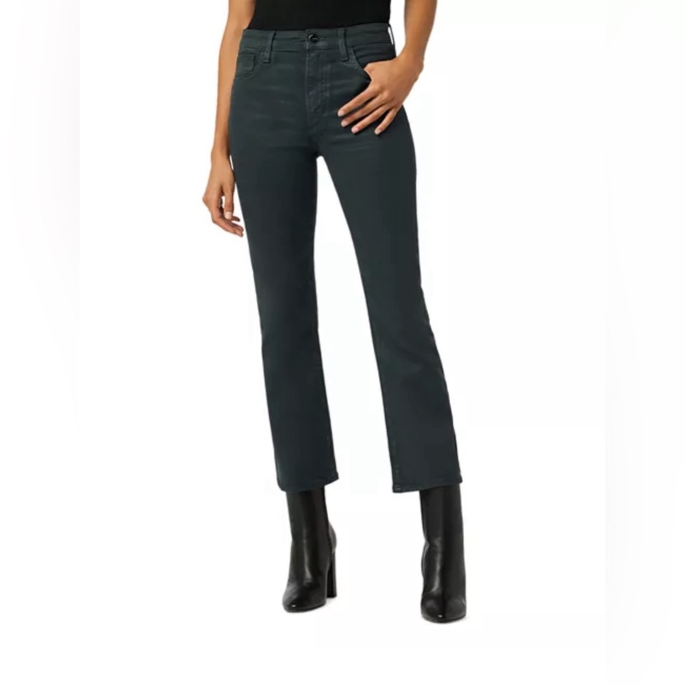 Joe’s Jeans The Callie Coated High Rise Cropped Bootcut Jeans in Monteverde NWT